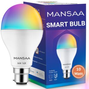 Mansaa 9-Watts B22 Smart Bulb