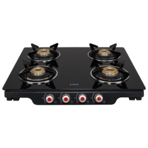 Elica Glass 4 Burner Auto Ignition Gas Stove