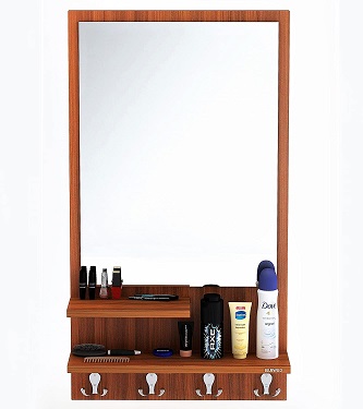 wooden dressing table with mirror